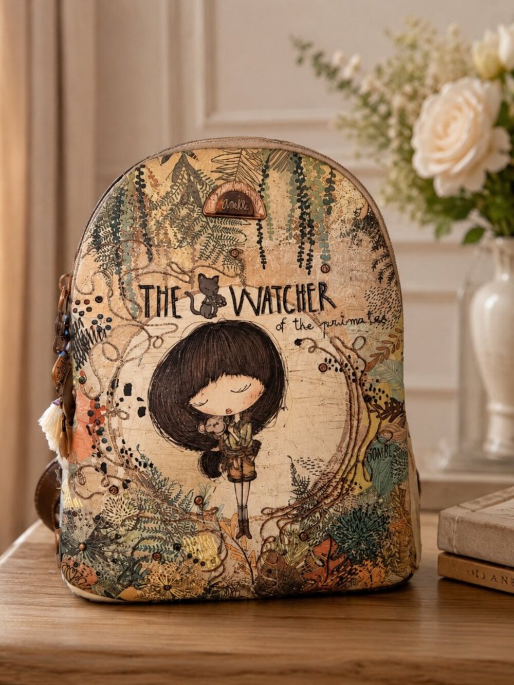 Anekke Collection: Jungle / "The Watcher of the Primates" (Gombe tribute)Style